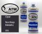 Preview: Opel, Nordkap Metallic, XN: 400ml Sprühdose + 400ml Klarlack - Set, von ATW Autoteile West.